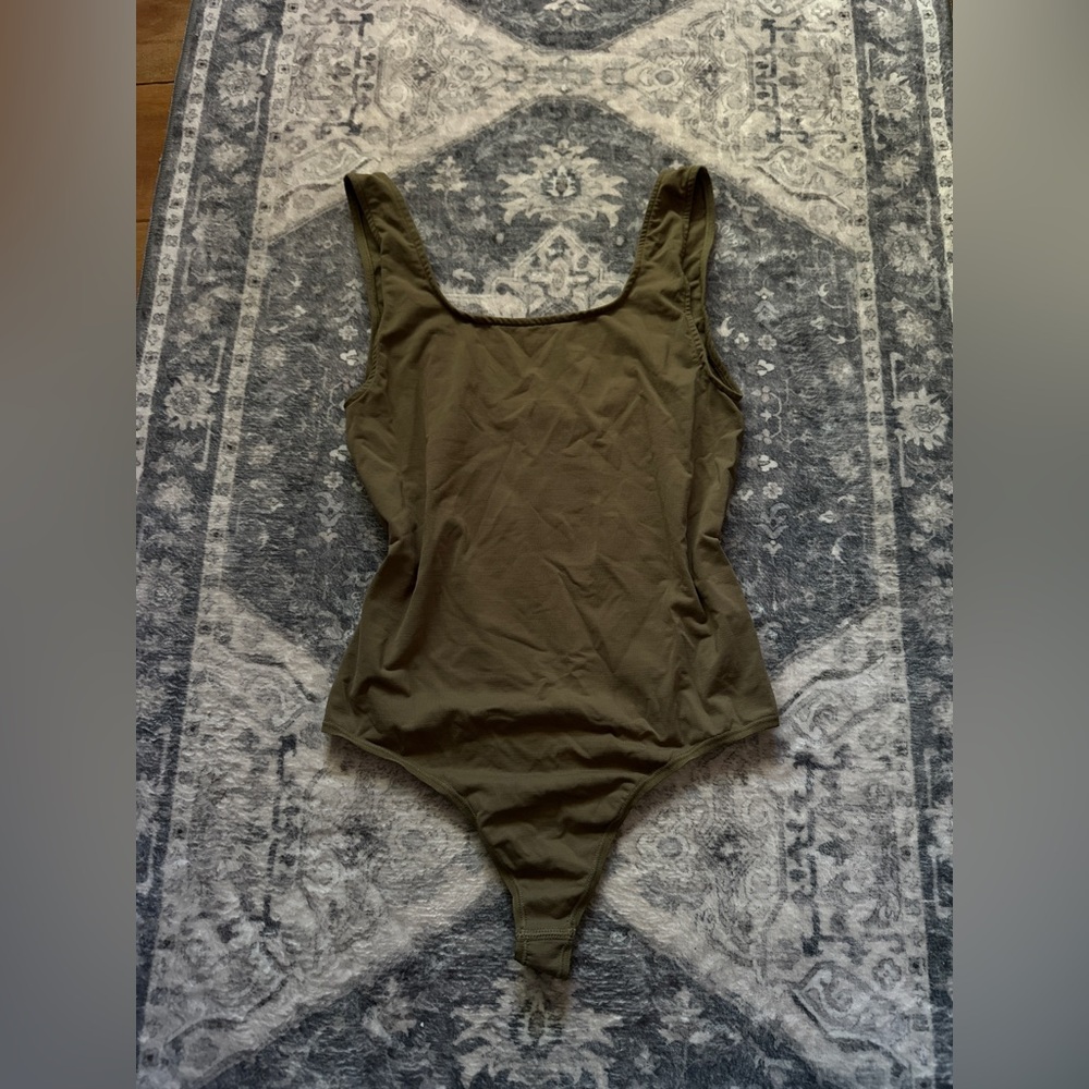 Skims Olive Green Bodysuit